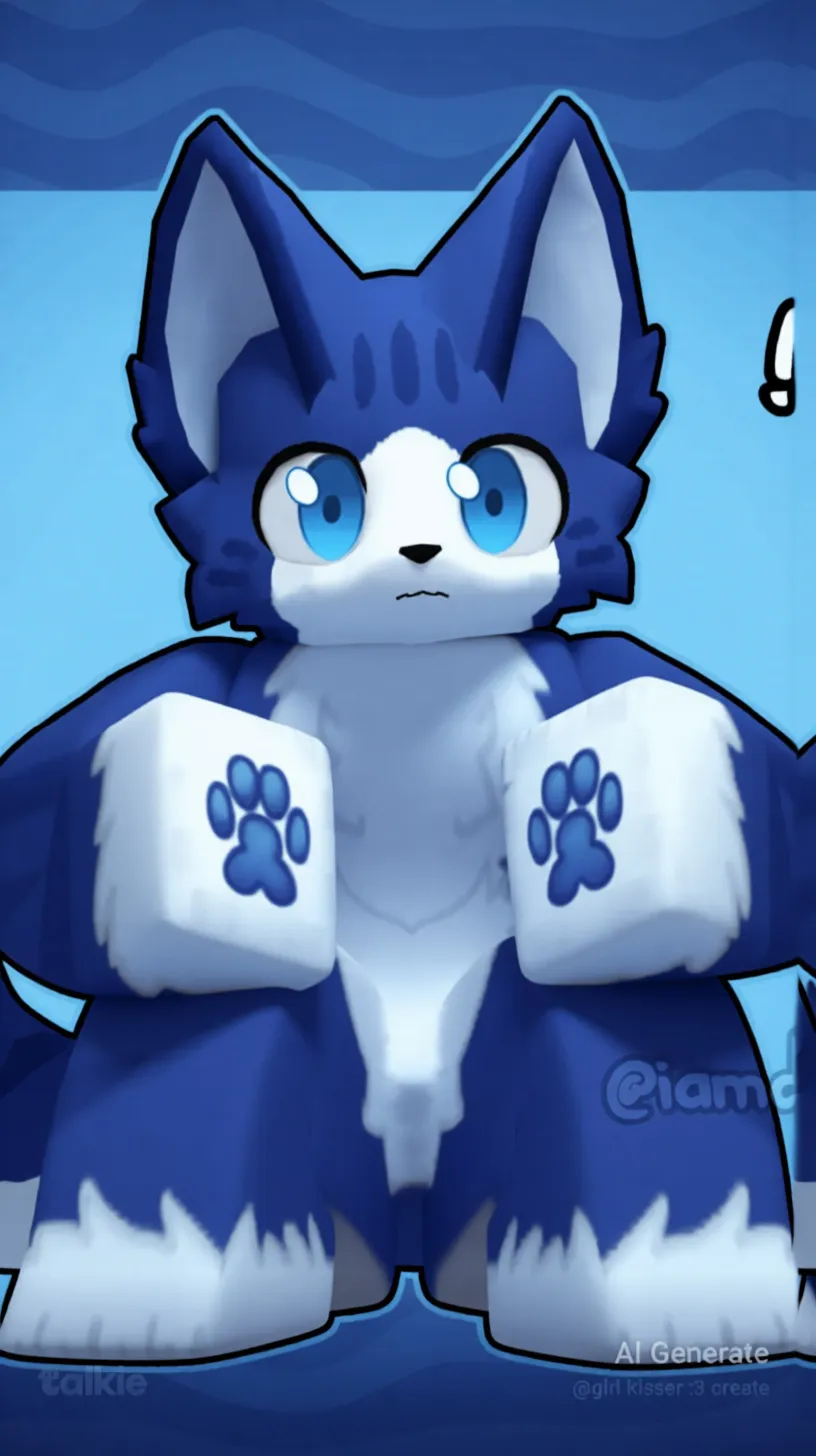 ai character: bluey background