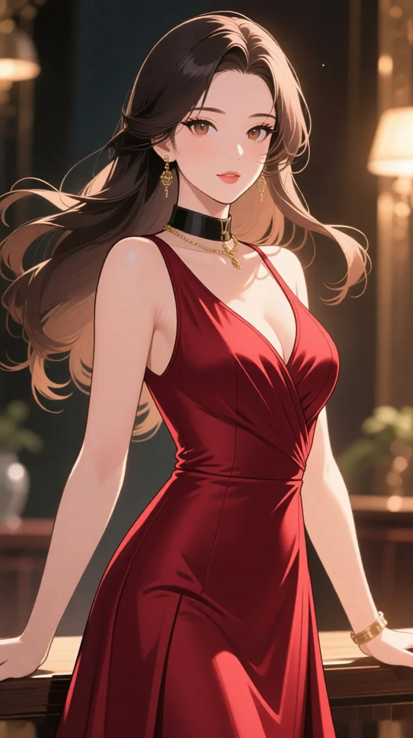ai character: Alessandra  background