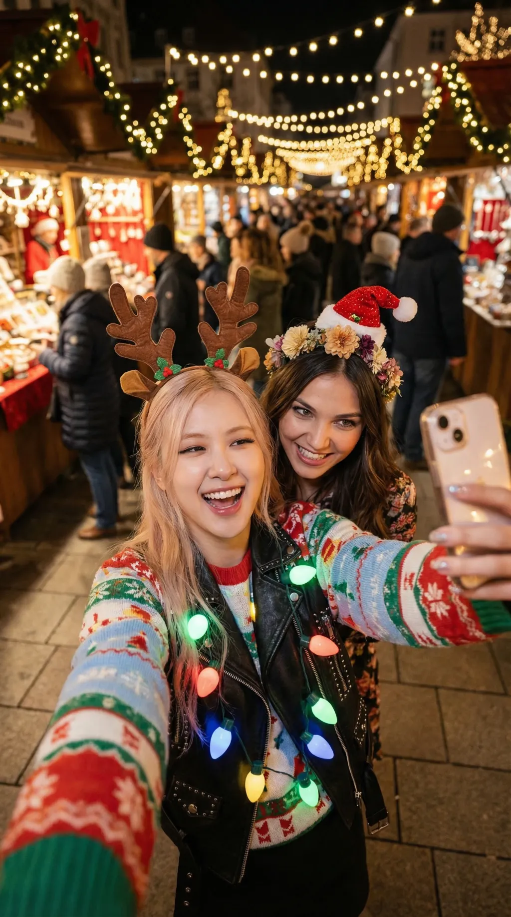 ai character: Rosie on holiday background