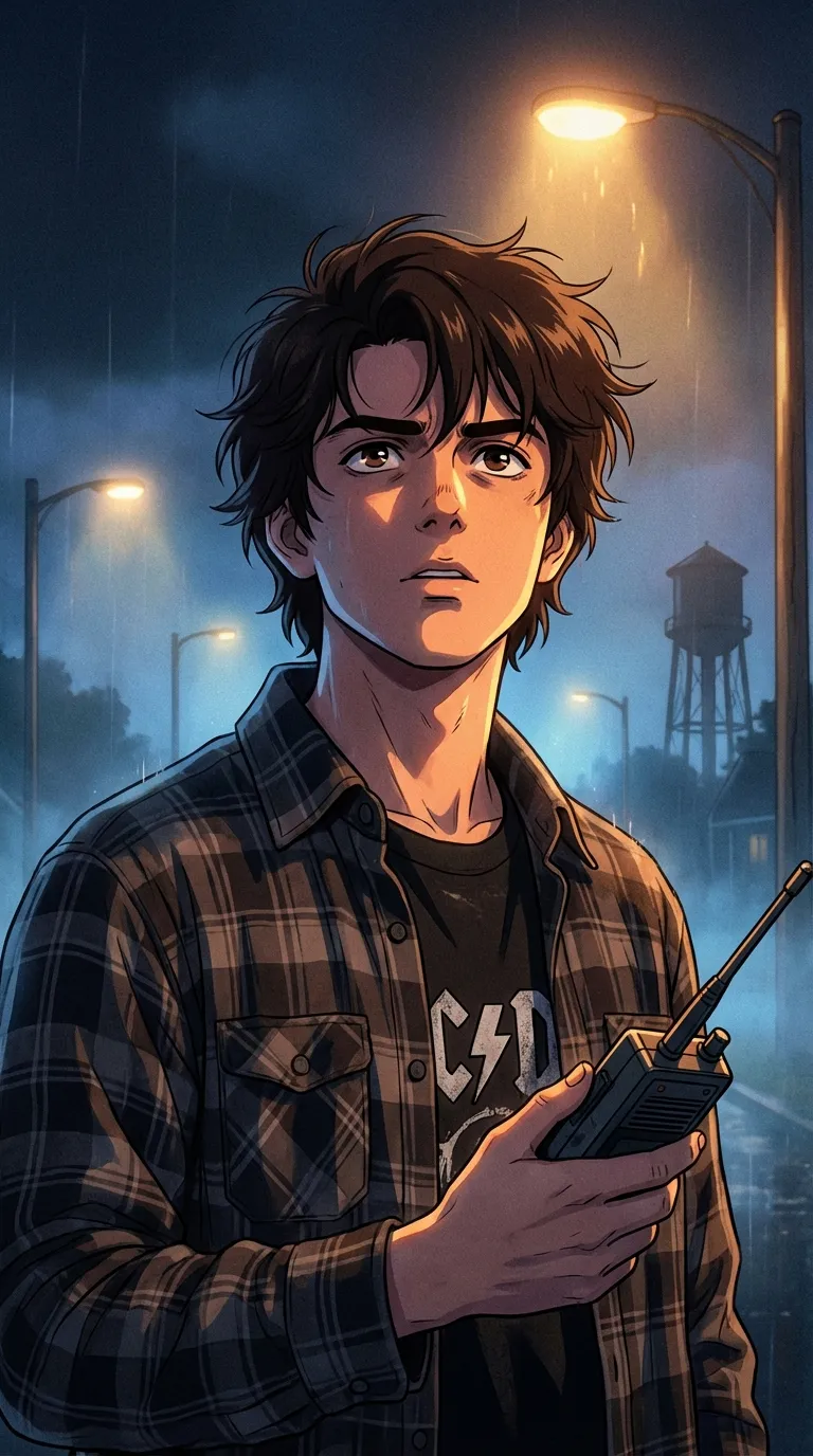 ai character: Mike wheeler  background