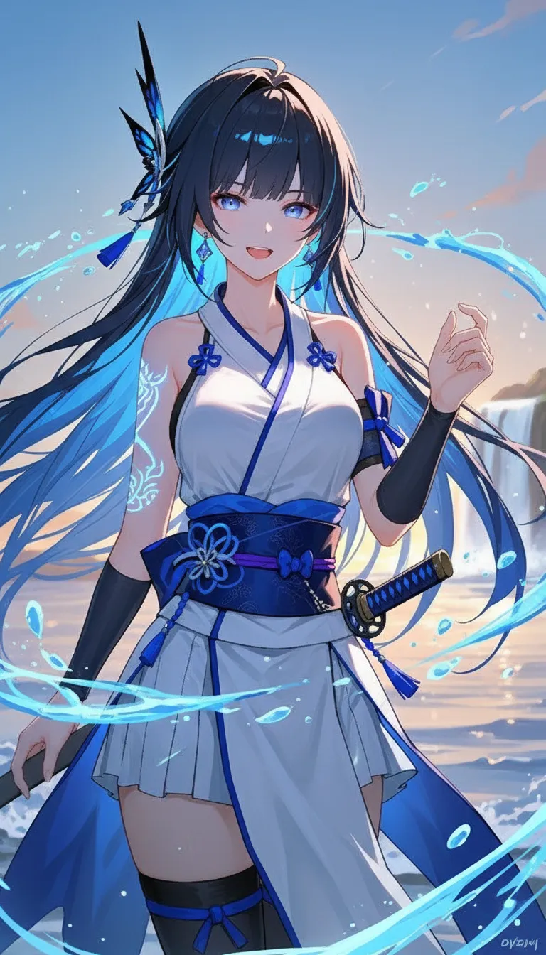 ai character: Mizuki  background