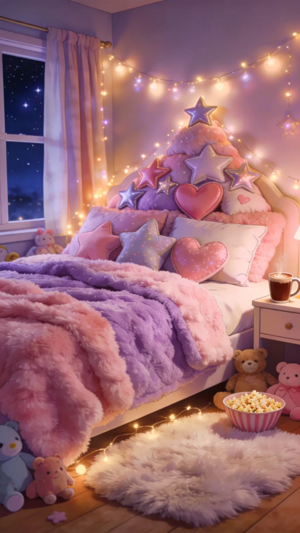 ai character: MM2 sleepover  background