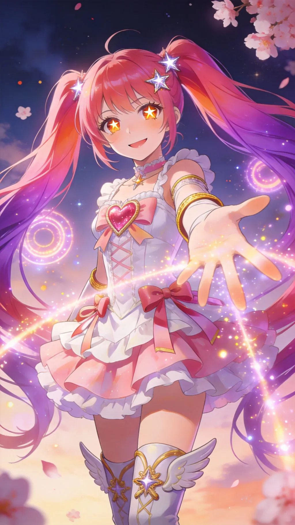 ai character: cure stardust background