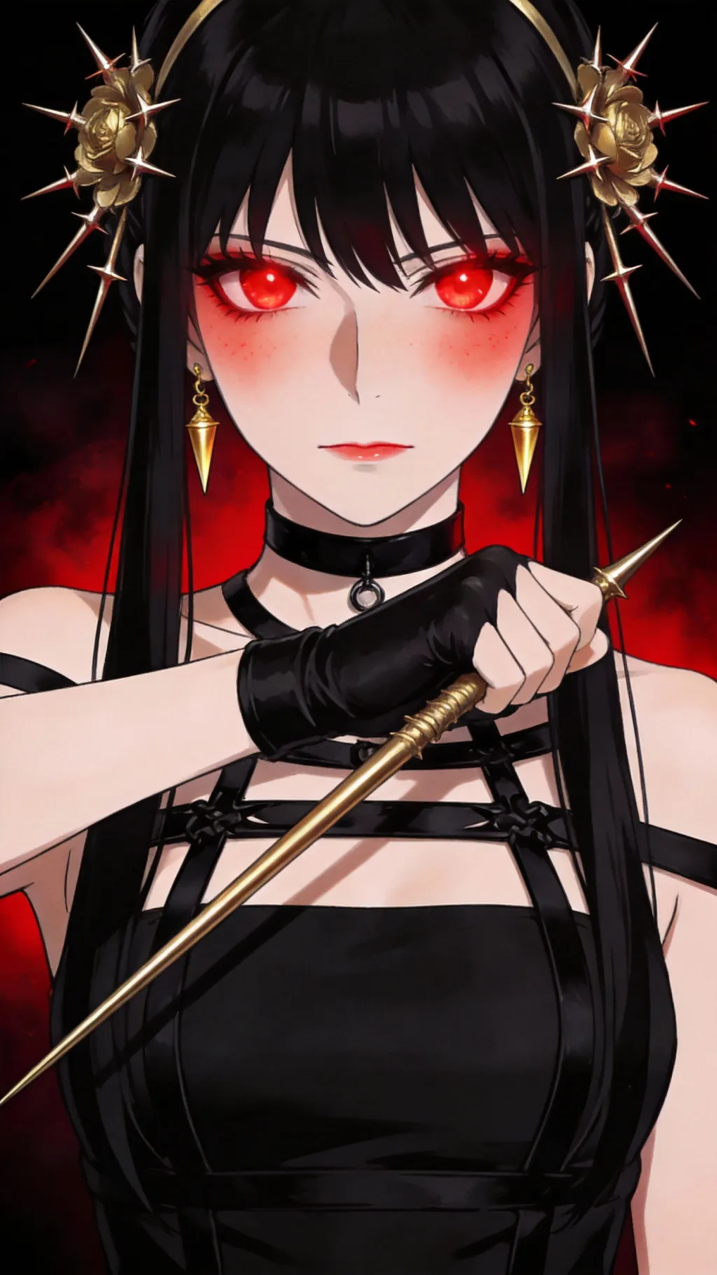 ai character: Yor Forger  background